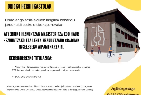 Atzerriko hizkuntzako irakaslea HH-LH