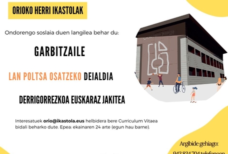Garbitzaile lan deialdia