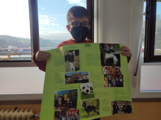 Orioko Herri Ikastola LH5eko “Animals around us” eta LH6ko “About myself” ingeleseko proiektuak aurkezten.