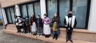 Orioko Herri Ikastolako haurrak Santa Ageda kantari 2022-02-04 