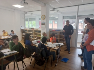 Eabele tjepkema Orioko Herri Ikastolan bisitan izan da.