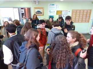 DBH3ko ikasleak pozik Frantzian, Erasmus+ programakin