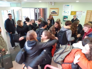 DBH3ko ikasleak pozik Frantzian, Erasmus+ programakin