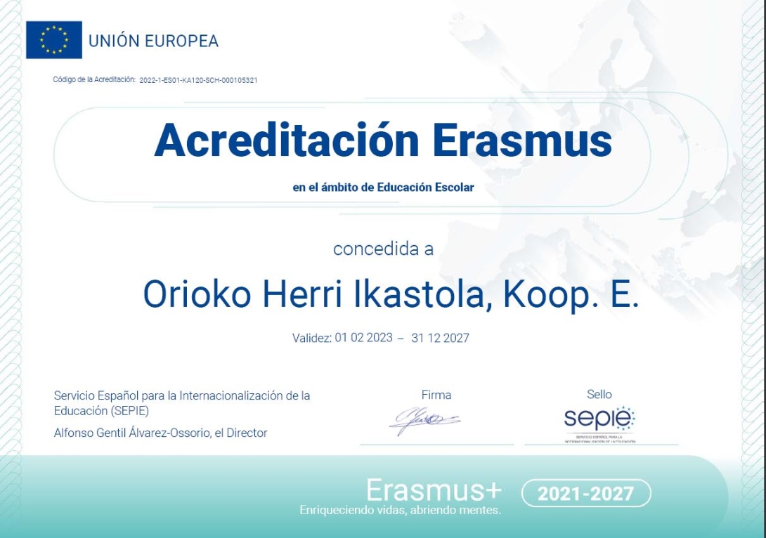 Erasmus+ akreditazioa