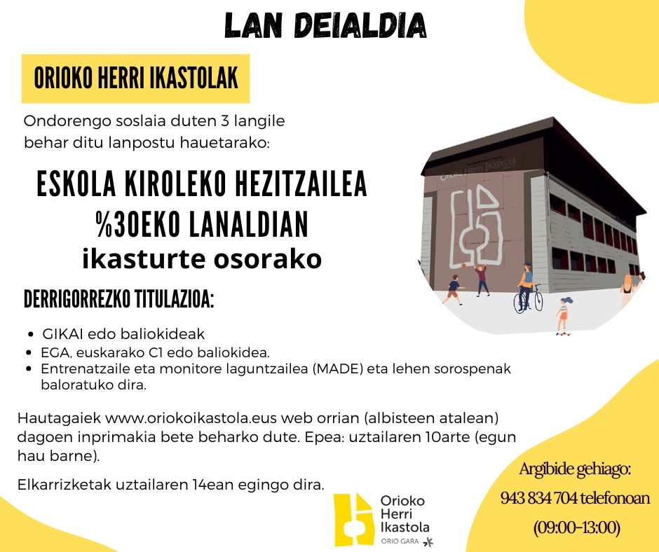 Eskola kiroleko hezitzailea